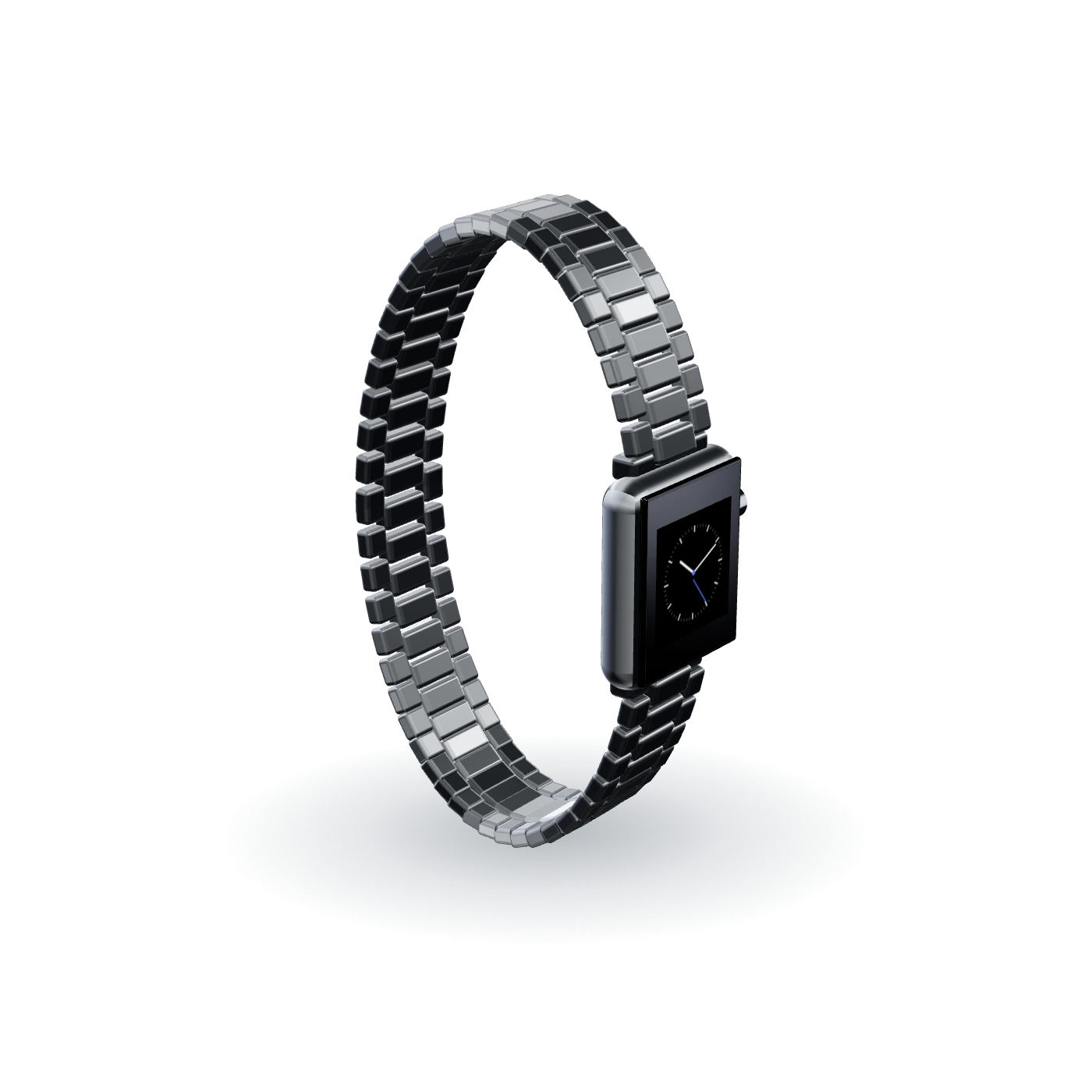 Pulseira Titânio Link vista de lado